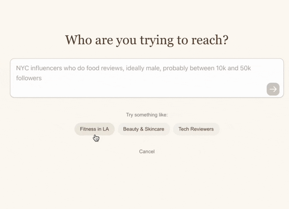 Lyla Demo - Finding Instagram creators